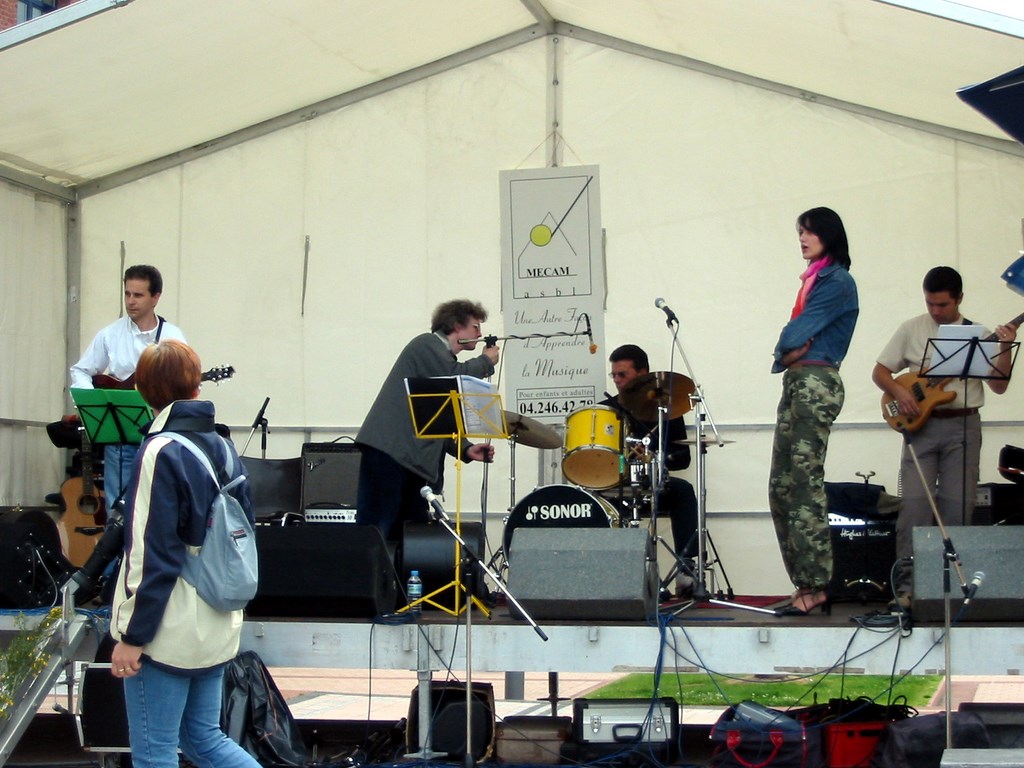 Fête de la musique à Ans.  2004.
