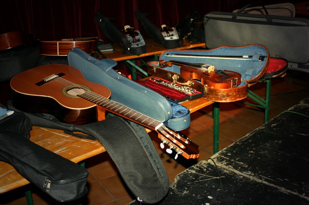 Instruments au centre culturel d'Ans.